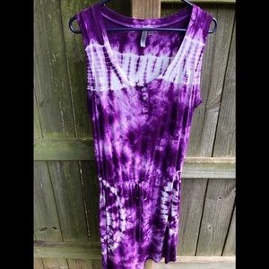 Pink Lotus Tie-Dyed Dress
